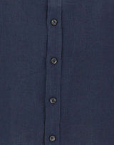 COLMAR ORIGINALS Camicia a maniche corte in lino BLUE Uomo 