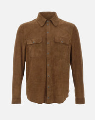 CONCEPT LEATHER Camicia "Marc37 Napoli" BROWN Uomo 