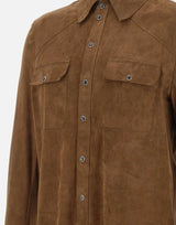 CONCEPT LEATHER Camicia "Marc37 Napoli" BROWN Uomo 
