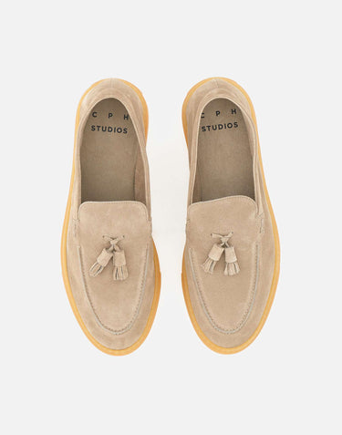 Mocassini in suede con nappine CPH169M SAN COPENHAGEN STUDIOS 