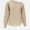 Blusa in lino asimmetrica COPCH52F2060 BEI COPERNI 