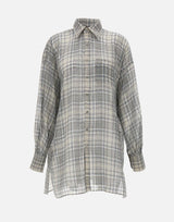 Camicia "Zero Waste checked" COPCH94F2065 GRY COPERNI 