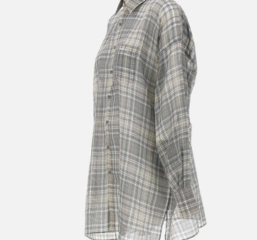 Camicia "Zero Waste checked" COPCH94F2065 GRY COPERNI 