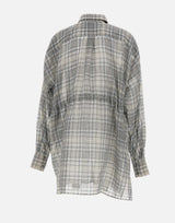 Camicia "Zero Waste checked" COPCH94F2065 GRY COPERNI 