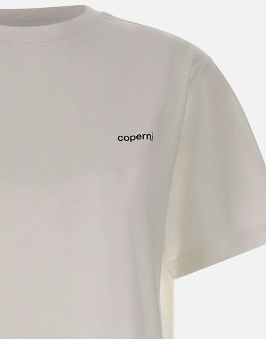 T-shirt boxy con logo COPJS03504 WHITE COPERNI 