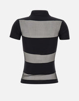 Polo a righe semi trasparente COPJS115F5028 BLK COPERNI 