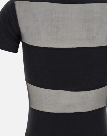 Polo a righe semi trasparente COPJS115F5028 BLK COPERNI 