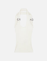 Top a maglia "C-Logo" COPML214Y3025 WHT COPERNI 