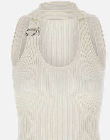 Top a maglia "C-Logo" COPML214Y3025 WHT COPERNI 