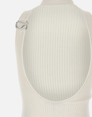 Top a maglia "C-Logo" COPML214Y3025 WHT COPERNI 