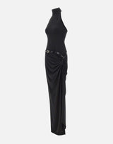 Abito con scollo all'americana sospeso COPR238F5022 BLK COPERNI 
