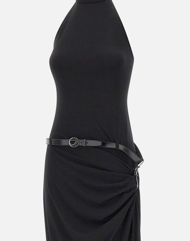 Abito con scollo all'americana sospeso COPR238F5022 BLK COPERNI 