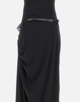 Abito con scollo all'americana sospeso COPR238F5022 BLK COPERNI 