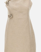 Abito "Flower" in lino COPR272F2060 BEI COPERNI 