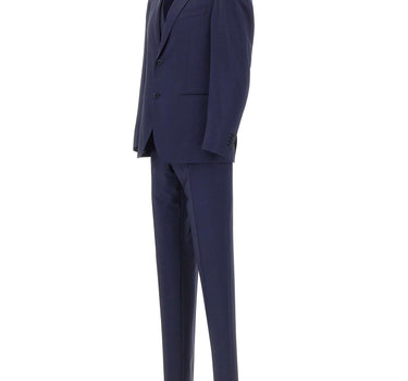 CORNELIANI Abito 3 pezzi in lana e mohair BLUE Uomo 