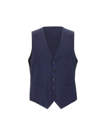 CORNELIANI Abito 3 pezzi in lana e mohair BLUE Uomo 