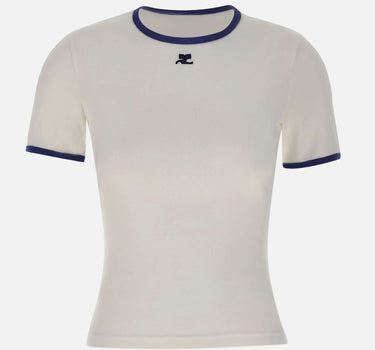 T-shirt "Signature Contrast" 125JTS017JS0203 B257 COURREGES 