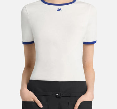T-shirt "Signature Contrast" 125JTS017JS0203 B257 COURREGES 