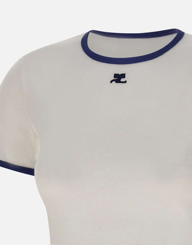 T-shirt "Signature Contrast" 125JTS017JS0203 B257 COURREGES 