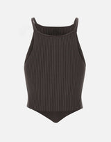 Top "Signature pointy rib knit" 125MTO042FI0001 CARBON COURREGES 