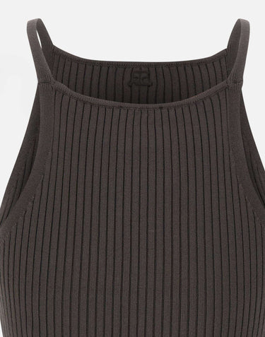 Top "Signature pointy rib knit" 125MTO042FI0001 CARBON COURREGES 
