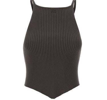 Top "Signature pointy rib knit" 125MTO042FI0001 CARBON COURREGES 