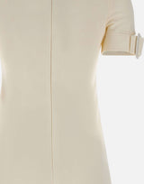 Abito a trapezio con fibbia 126CRO788PL0159 HERWHITE COURREGES 