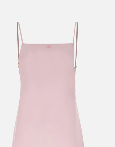 Abito lungo in crêpe con schiena scoperta 126CRO805PL0159 LTPINK COURREGES 