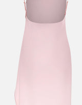 Abito lungo in crêpe con schiena scoperta 126CRO805PL0159 LTPINK COURREGES 