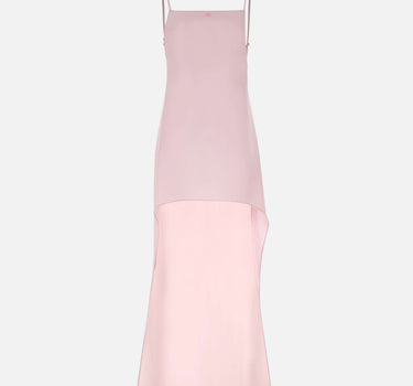 Abito lungo in crêpe con schiena scoperta 126CRO805PL0159 LTPINK COURREGES 