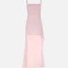 Abito lungo in crêpe con schiena scoperta 126CRO805PL0159 LTPINK COURREGES 