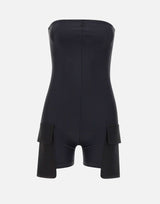 "Tech Jersey Cargo Bodysuit" 126JCB050PA0043 BLACK COURREGES 