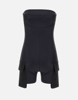 "Tech Jersey Cargo Bodysuit" 126JCB050PA0043 BLACK COURREGES 