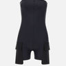 "Tech Jersey Cargo Bodysuit" 126JCB050PA0043 BLACK COURREGES 