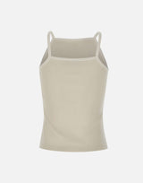 "Contrast Tank Top" 126JDE149JS0203 HERWHITE COURREGES 