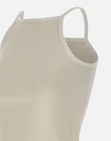 "Contrast Tank Top" 126JDE149JS0203 HERWHITE COURREGES 