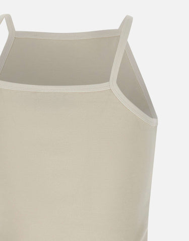 "Contrast Tank Top" 126JDE149JS0203 HERWHITE COURREGES 