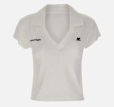 Polo "Sports Cropped" 126JPO057JS0195 HERWHITE COURREGES 