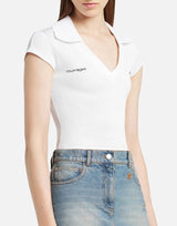 Polo "Sports Cropped" 126JPO057JS0195 HERWHITE COURREGES 