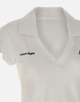 Polo "Sports Cropped" 126JPO057JS0195 HERWHITE COURREGES 