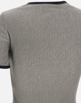 T-shirt con logo a contrasto 126JTS017JS0223 HOUND COURREGES 