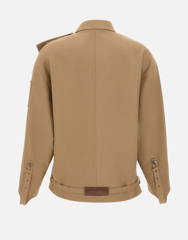 Giacca trench corta 226CBL358CO0134 1156 COURREGES 
