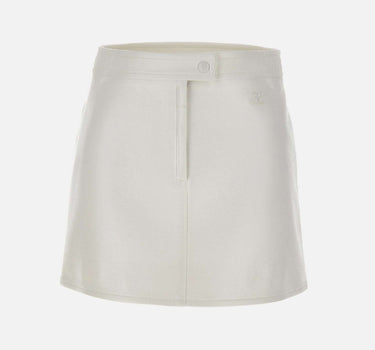 Mini gonna "Reedition Vinyl" PERCJU001VY0014 HERWHITE COURREGES 