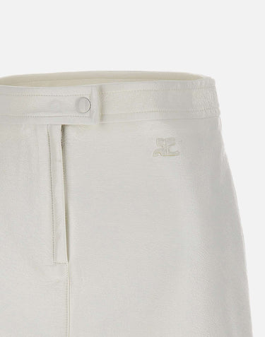 Mini gonna "Reedition Vinyl" PERCJU001VY0014 HERWHITE COURREGES 