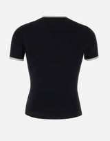 T-shirt "Signature Contrast" VESJTS020JS0070 BLKHERWHT COURREGES 