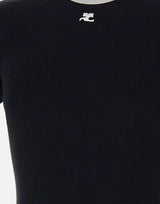 T-shirt "Signature Contrast" VESJTS020JS0070 BLKHERWHT COURREGES 