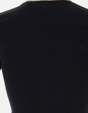 T-shirt "Signature Contrast" VESJTS020JS0070 BLKHERWHT COURREGES 