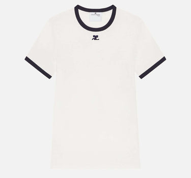 T-shirt "Signature Contrast" VESJTS020JS0070 HERWHTBLK COURREGES 