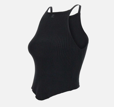 "Signature point rib knit" VESMTO042FI0001 BLACK COURREGES 