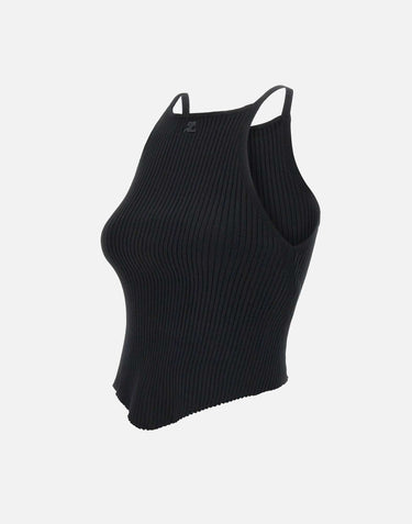 "Signature point rib knit" VESMTO042FI0001 BLACK COURREGES 